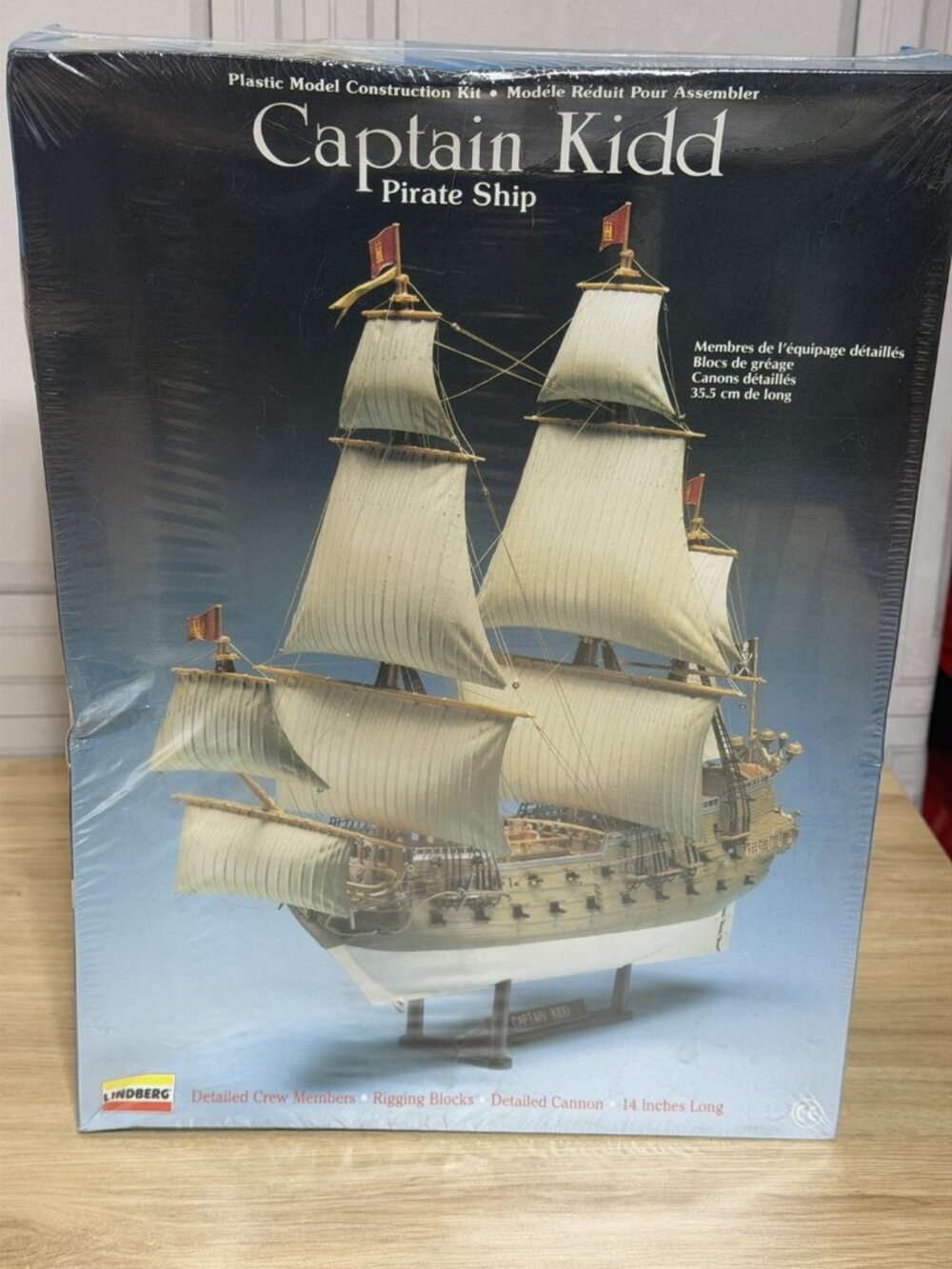 Lindberg Captain Kidd Pirate Model Ship Construction Kit New Sealed